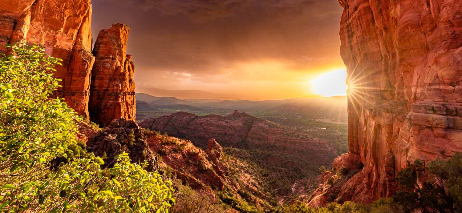 Thunder & Fire cathedral sunset parallax 1